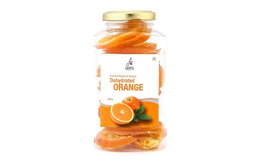 Flyberry Gourmet Dehydrated Orange    Plastic Jar  250 grams